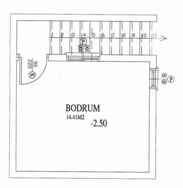 Alsancak Villas Basement Plan